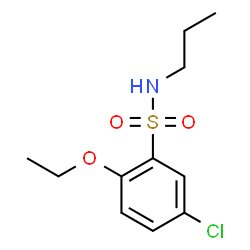 ChemSpider 2D Image | 5-Chloro-2-ethoxy-N-propylbenzenesulfonamide | C11H16ClNO3S