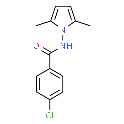 ChemSpider 2D Image | 4-Chloro-N-(2,5-dimethyl-1H-pyrrol-1-yl)benzamide | C13H13ClN2O