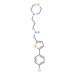 ChemSpider 2D Image | N-{[5-(4-Chlorophenyl)-2-furyl]methyl}-3-(4-morpholinyl)-1-propanamine | C18H23ClN2O2