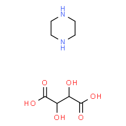ChemSpider 2D Image | Piperazine tartrate | C8H16N2O6