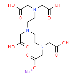 ChemSpider 2D Image | Sodium [{2-[{2-[bis(carboxymethyl)amino]ethyl}(carboxymethyl)amino]ethyl}(carboxymethyl)amino]acetate | C14H22N3NaO10