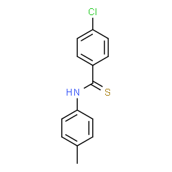 ChemSpider 2D Image | 4-Chloro-N-(4-methylphenyl)benzenecarbothioamide | C14H12ClNS
