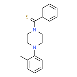 ChemSpider 2D Image | [4-(2-Methylphenyl)-1-piperazinyl](phenyl)methanethione | C18H20N2S