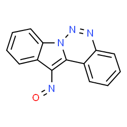 ChemSpider 2D Image | 12-Nitrosoindolo[1,2-c][1,2,3]benzotriazine | C14H8N4O