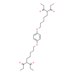 ChemSpider 2D Image | 4,4'-[1,4-Phenylenebis(oxy-5,1-pentanediyl)]di(3,5-heptanedione) | C30H46O6
