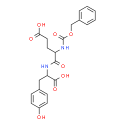 ChemSpider 2D Image | N-[(Benzyloxy)carbonyl]-alpha-glutamyltyrosine | C22H24N2O8