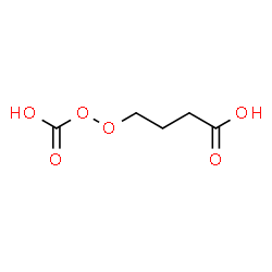 ChemSpider 2D Image | 4-(Carboxyperoxy)butanoic acid | C5H8O6