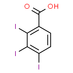 ChemSpider 2D Image | 2,3,4-Triiodobenzoic acid | C7H3I3O2