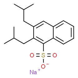 ChemSpider 2D Image | Sodium 2,3-diisobutyl-1-naphthalenesulfonate | C18H23NaO3S