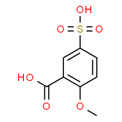 ChemSpider 2D Image | 2-Methoxy-5-sulfobenzoic acid | C8H8O6S