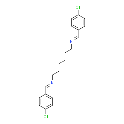 ChemSpider 2D Image | (E,E)-N,N'-1,6-Hexanediylbis[1-(4-chlorophenyl)methanimine] | C20H22Cl2N2