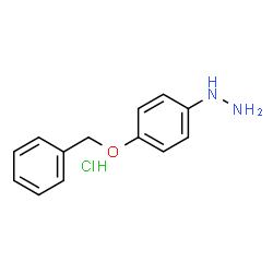 ChemSpider 2D Image | 4-Benzyloxyphenylhydrazine Hydrochloride | C13H15ClN2O