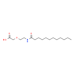 ChemSpider 2D Image | [2-(Dodecanoylamino)ethoxy]acetic acid | C16H31NO4