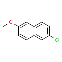 ChemSpider 2D Image | 2-Chloro-6-methoxynaphthalene | C11H9ClO