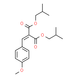 ChemSpider 2D Image | Diisobutyl (4-methoxybenzylidene)malonate | C19H26O5