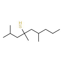 ChemSpider 2D Image | 2,4,6-Trimethyl-4-nonanethiol | C12H26S