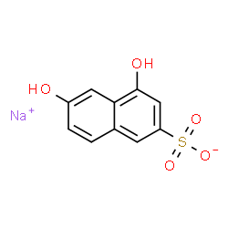 ChemSpider 2D Image | Sodium 4,6-dihydroxy-2-naphthalenesulfonate | C10H7NaO5S