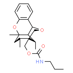 ChemSpider 2D Image | [(11R,12R,13S)-9,11,13-Trimethyl-8,15-dioxatetracyclo[10.2.2.0~2,7~.0~9,14~]hexadeca-2,4,6-trien-12-yl]methyl propylcarbamate | C22H31NO4