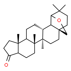 ChemSpider 2D Image | (1R,4R,5R,12R,16R)-4,5,12,19,19-Pentamethyl-23-oxahexacyclo[16.3.2.0~1,17~.0~4,16~.0~5,13~.0~8,12~]tricosan-9-one | C27H42O2