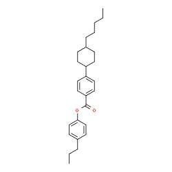 ChemSpider 2D Image | 4-Propylphenyl 4-(4-pentylcyclohexyl)benzoate | C27H36O2