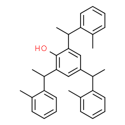 ChemSpider 2D Image | 2,4,6-Tris(1-(methylphenyl)ethyl)phenol | C33H36O