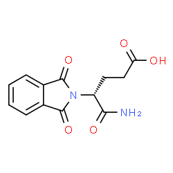 ChemSpider 2D Image | (4R)-5-Amino-4-(1,3-dioxo-1,3-dihydro-2H-isoindol-2-yl)-5-oxopentanoic acid | C13H12N2O5