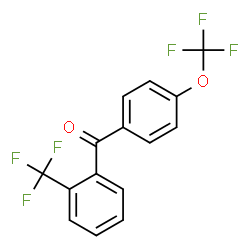 ChemSpider 2D Image | [4-(Trifluoromethoxy)phenyl][2-(trifluoromethyl)phenyl]methanone | C15H8F6O2