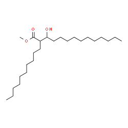 ChemSpider 2D Image | Methyl 2-decyl-3-hydroxytetradecanoate | C25H50O3