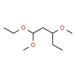 ChemSpider 2D Image | 1-Ethoxy-1,3-dimethoxypentane | C9H20O3