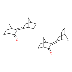 ChemSpider 2D Image | (2Z)-2,2'-Bi(bicyclo[2.2.1]heptan)-2(2')-en-3-one - 2,2'-bi(bicyclo[2.2.1]heptan)-2(2')-en-3-one (1:1) | C28H36O2