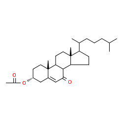 ChemSpider 2D Image | (3alpha,8xi,9xi,10alpha,13alpha,14xi,17xi,20xi)-7-Oxocholest-5-en-3-yl acetate | C29H46O3