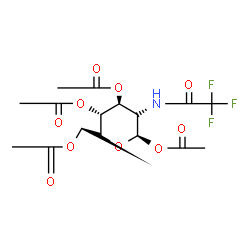 ChemSpider 2D Image | 1,3,4,6-Tetra-O-acetyl-2-deoxy-2-[(trifluoroacetyl)amino]-alpha-D-gulopyranose | C16H20F3NO10