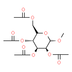 ChemSpider 2D Image | Methyl 2,3,4,6-tetra-O-acetyl-alpha-L-gulopyranoside | C15H22O10