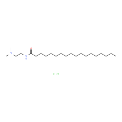 ChemSpider 2D Image | N-[2-(Dimethylamino)ethyl]octadecanamide hydrochloride (1:1) | C22H47ClN2O