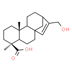 ChemSpider 2D Image | (5xi,9xi)-17-Hydroxykaur-15-en-19-oic acid | C20H30O3