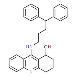 ChemSpider 2D Image | 9-[(4,4-Diphenylbutyl)amino]-1,2,3,4-tetrahydro-1-acridinol | C29H30N2O