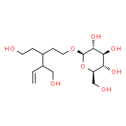 ChemSpider 2D Image | 3-(2-Hydroxyethyl)-4-(hydroxymethyl)-5-hexen-1-yl beta-D-glucopyranoside | C15H28O8