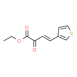 ChemSpider 2D Image | Ethyl (3E)-2-oxo-4-(3-thienyl)-3-butenoate | C10H10O3S