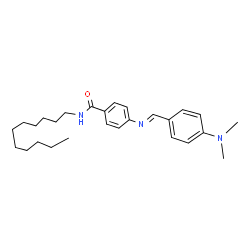 ChemSpider 2D Image | 4-{(E)-[4-(Dimethylamino)benzylidene]amino}-N-undecylbenzamide | C27H39N3O