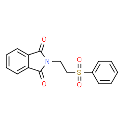 ChemSpider 2D Image | N-(2-(Phenylsulfonyl)ethyl)phthalimide | C16H13NO4S