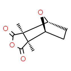 ChemSpider 2D Image | (3aR,4R,7S,7aS)-3a,7a-dimethylhexahydro-4,7-epoxy-2-benzofuran-1,3-dione | C10H12O4