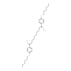 ChemSpider 2D Image | 1,10-Bis[4-(hexyloxy)phenyl]-N,N'-dihydroxy-1,10-decanediimine | C34H52N2O4