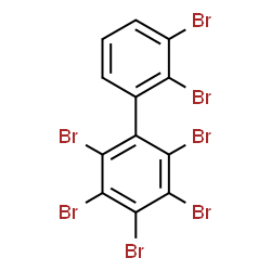 ChemSpider 2D Image | 2,2',3,3',4,5,6-Heptabromobiphenyl | C12H3Br7
