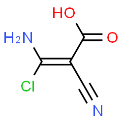 ChemSpider 2D Image | (2E)-3-Amino-3-chloro-2-cyanoacrylic acid | C4H3ClN2O2