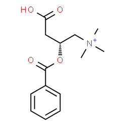 ChemSpider 2D Image | (2R)-2-(Benzoyloxy)-3-carboxy-N,N,N-trimethyl-1-propanaminium | C14H20NO4