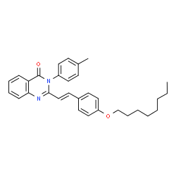 ChemSpider 2D Image | 3-(4-Methylphenyl)-2-{(E)-2-[4-(octyloxy)phenyl]vinyl}-4(3H)-quinazolinone | C31H34N2O2