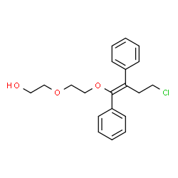 ChemSpider 2D Image | 2-[2-[(Z)-4-CHLORO-1,2-DIPHENYL-BUT-1-ENOXY]ETHOXY]ETHANOL | C20H23ClO3