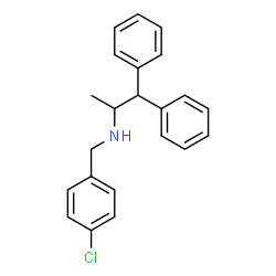 ChemSpider 2D Image | N-(4-Chlorobenzyl)-1,1-diphenyl-2-propanamine | C22H22ClN