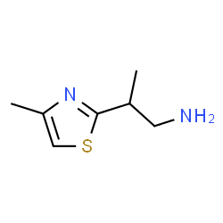 ChemSpider 2D Image | 2-(4-Methylthiazol-2-yl)propan-1-amine | C7H12N2S