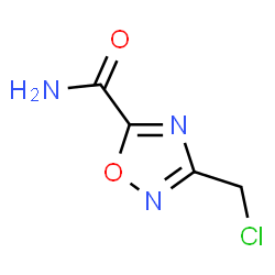 ChemSpider 2D Image | 3-(Chloromethyl)-1,2,4-oxadiazole-5-carboxamide | C4H4ClN3O2